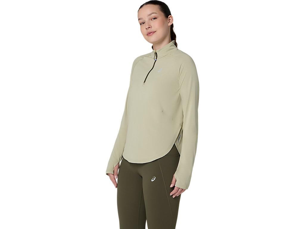 Women's Quarter-Zip Running Top with Thumbholes