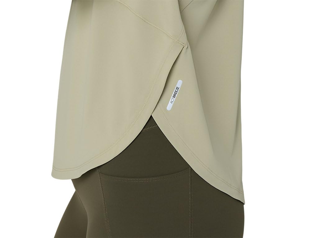 Women's Quarter-Zip Running Top with Thumbholes