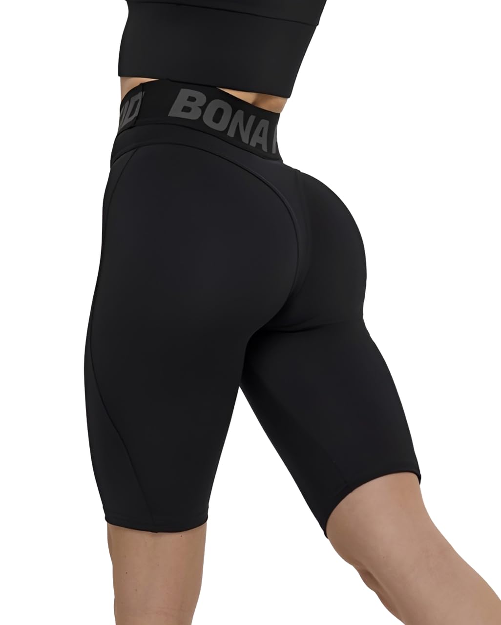 Women's High-Waist Fitted Bike Shorts