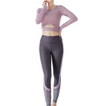 Women's Short-Sleeve Stretch Yoga Set