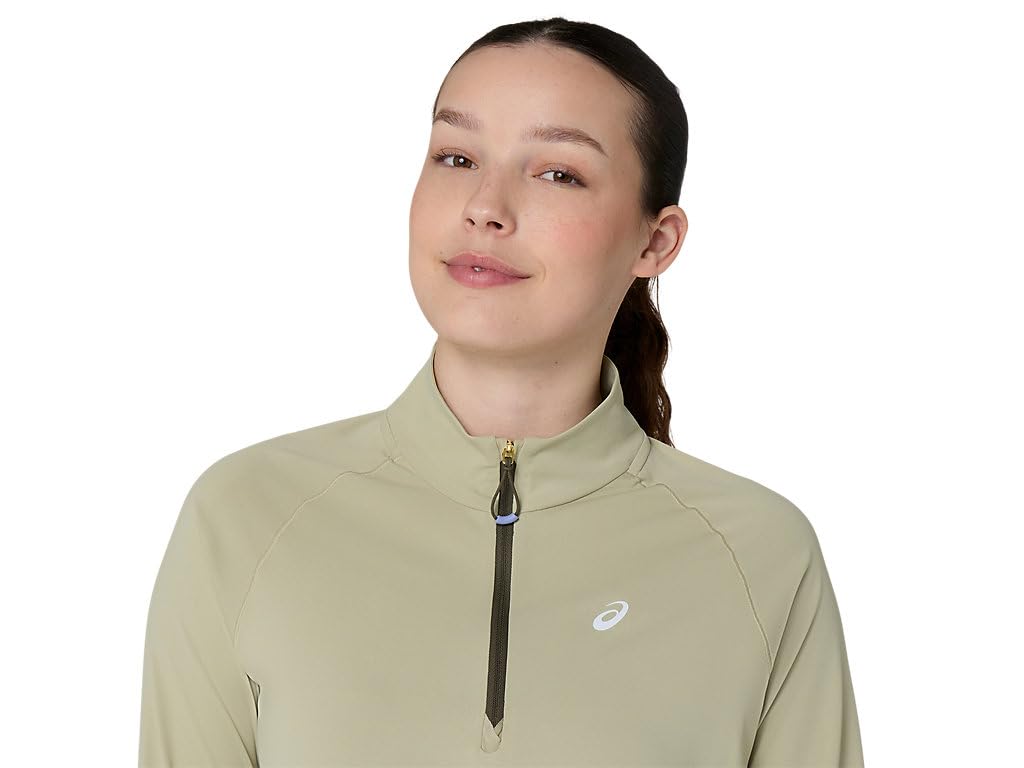 Women's Quarter-Zip Running Top with Thumbholes