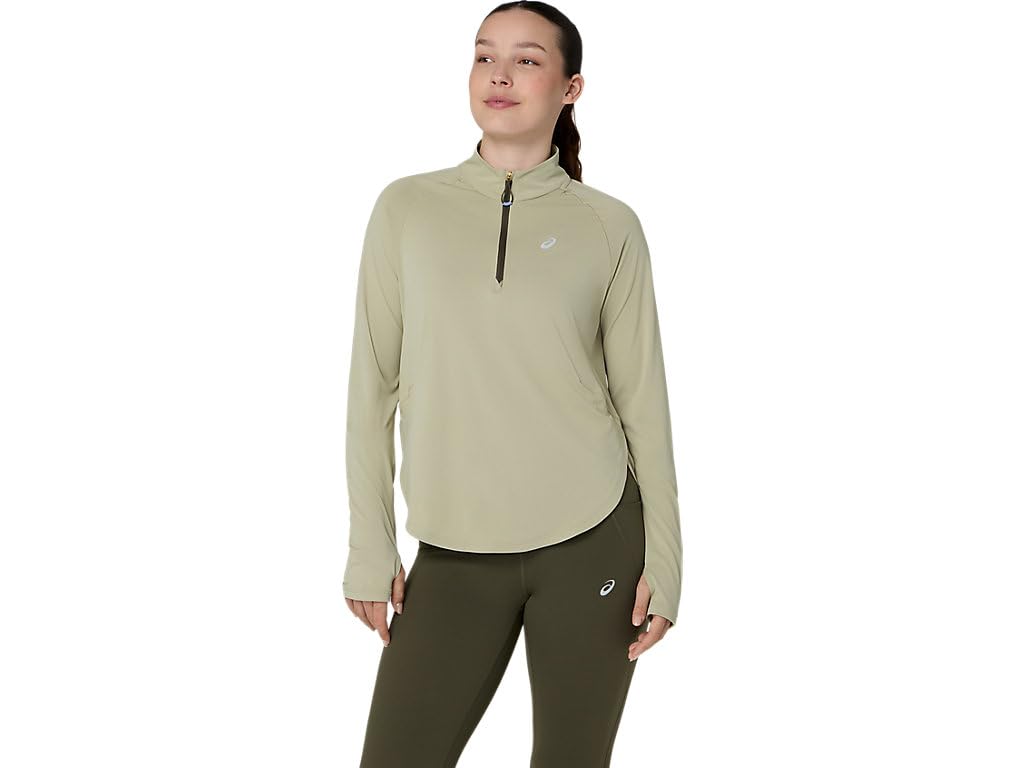 Women's Quarter-Zip Running Top with Thumbholes