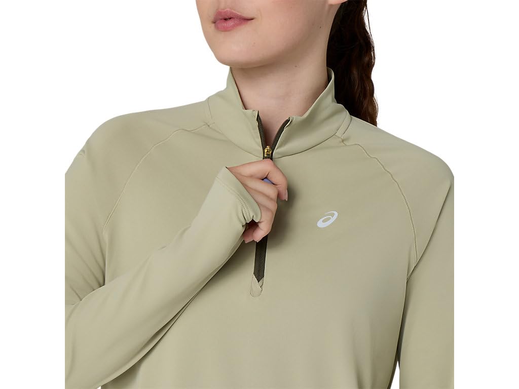 Women's Quarter-Zip Running Top with Thumbholes