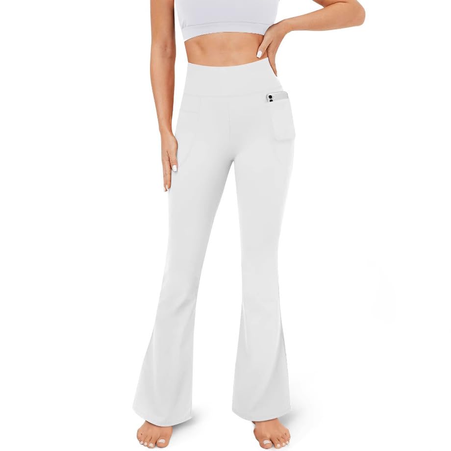 Blue High-Waist Foldover Yoga Pants, Style 0101