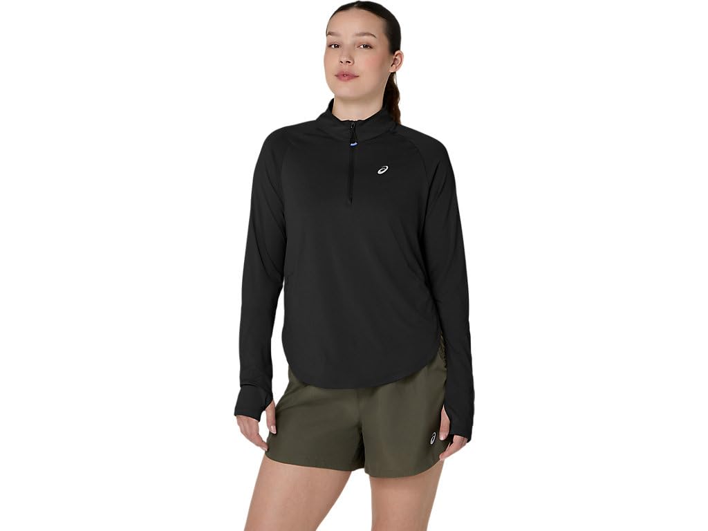 Women's Quarter-Zip Running Top with Thumbholes