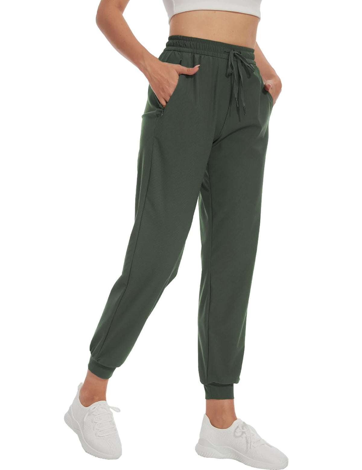Women's Lightweight Joggers with Zip Pockets