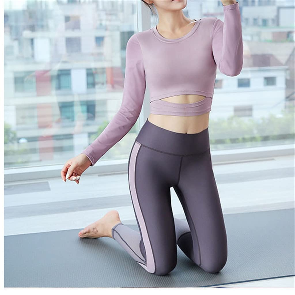 Women's Short-Sleeve Stretch Yoga Set