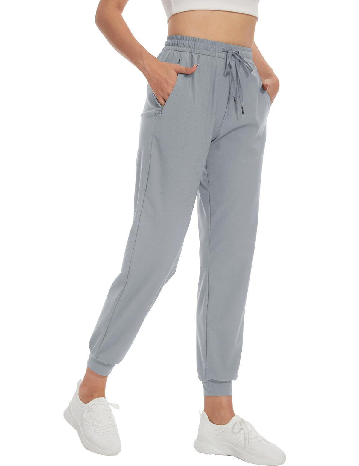 Women's Lightweight Joggers with Zip Pockets