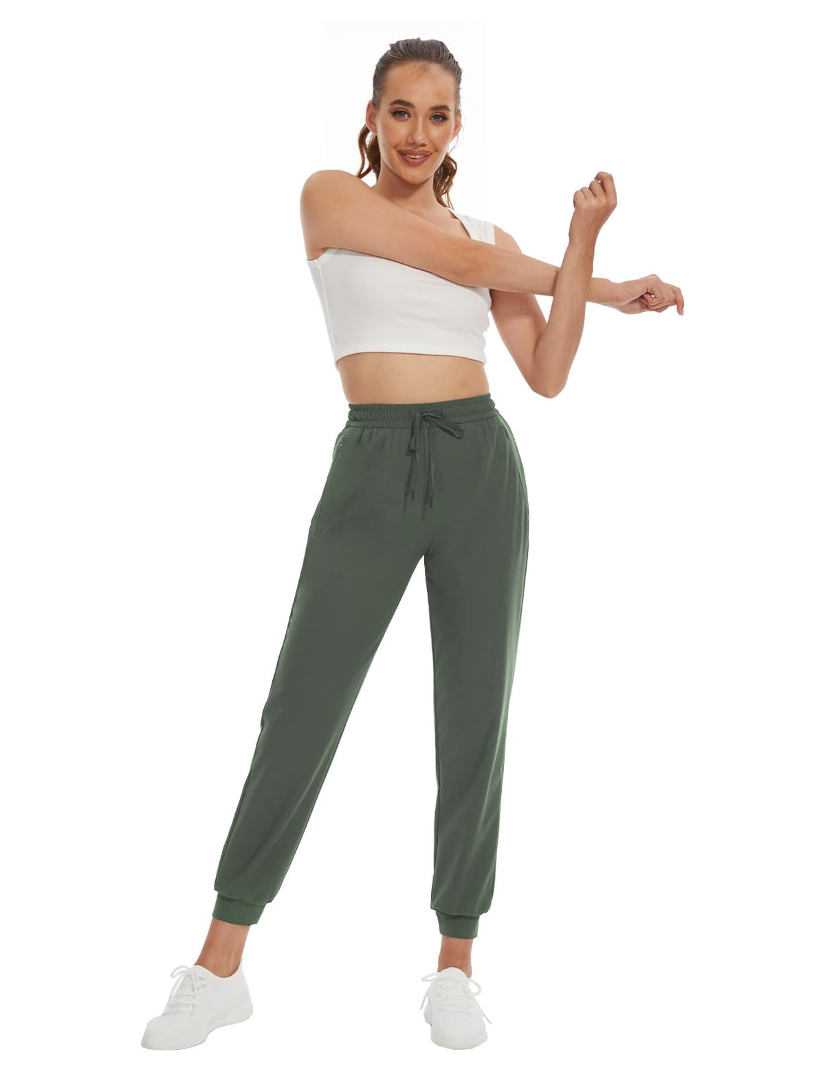 Women's Lightweight Joggers with Zip Pockets