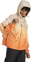 Women's Convertible-Sleeve Woven Jacket, Orange, XL