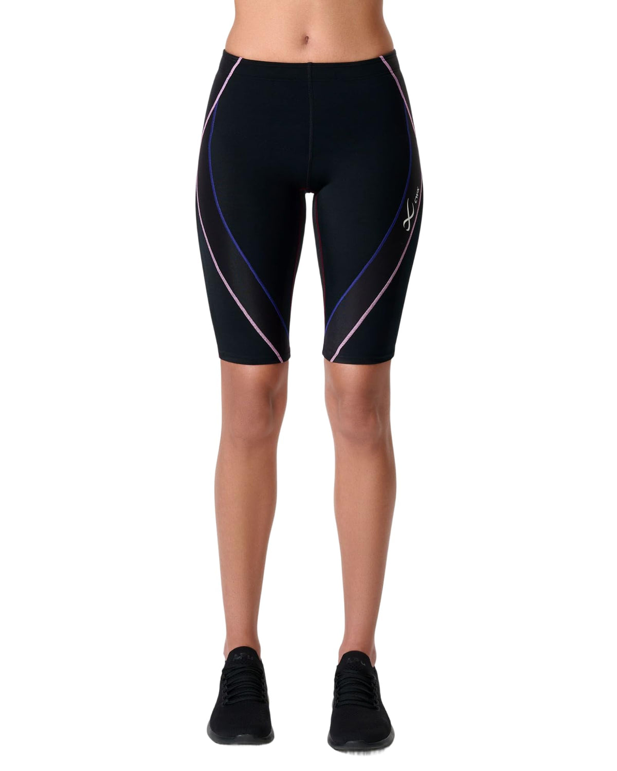 Women's Mid-Rise Compression Shorts with Support Panels
