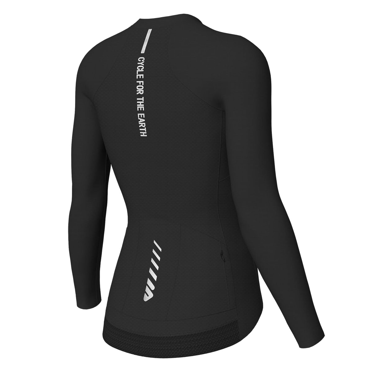 Women's Long-Sleeve Cycling Jersey with Four Rear Pockets