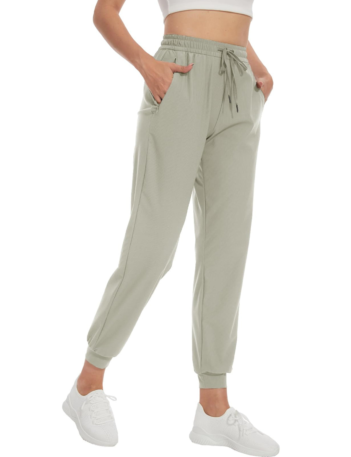 Women's Lightweight Joggers with Zip Pockets