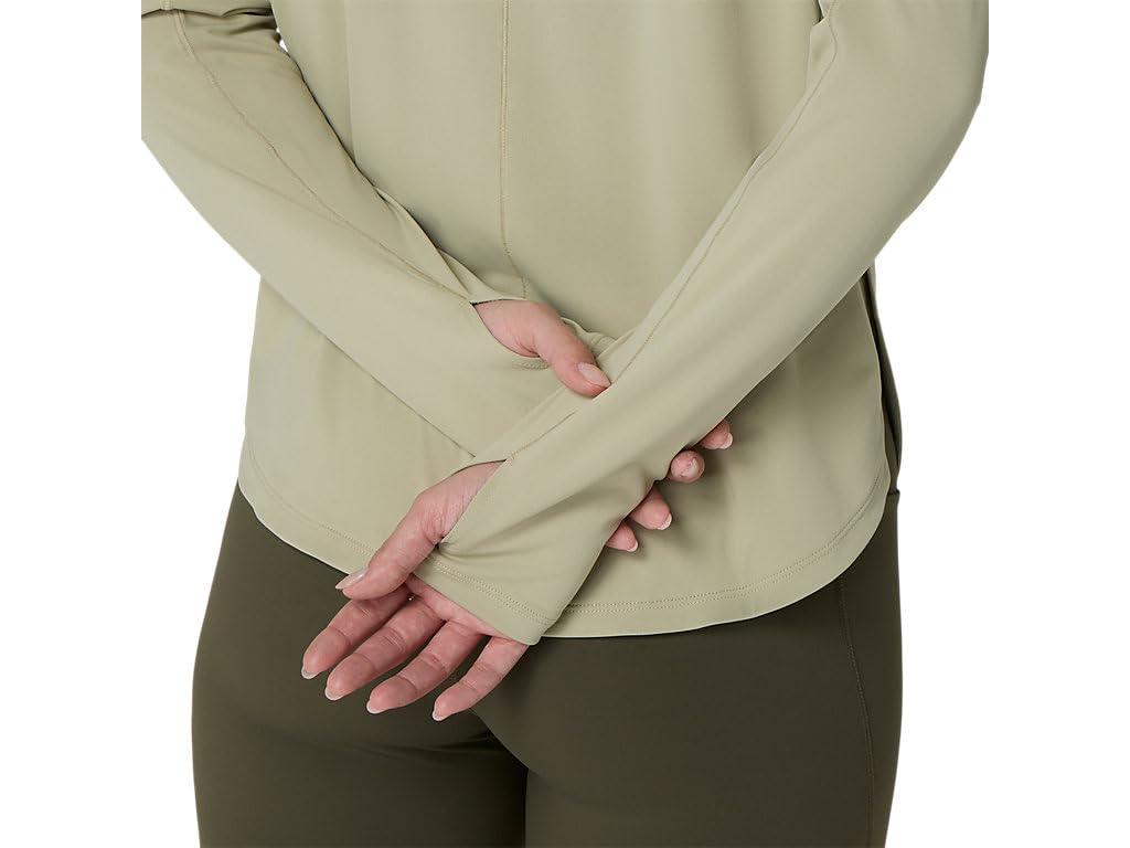 Women's Quarter-Zip Running Top with Thumbholes