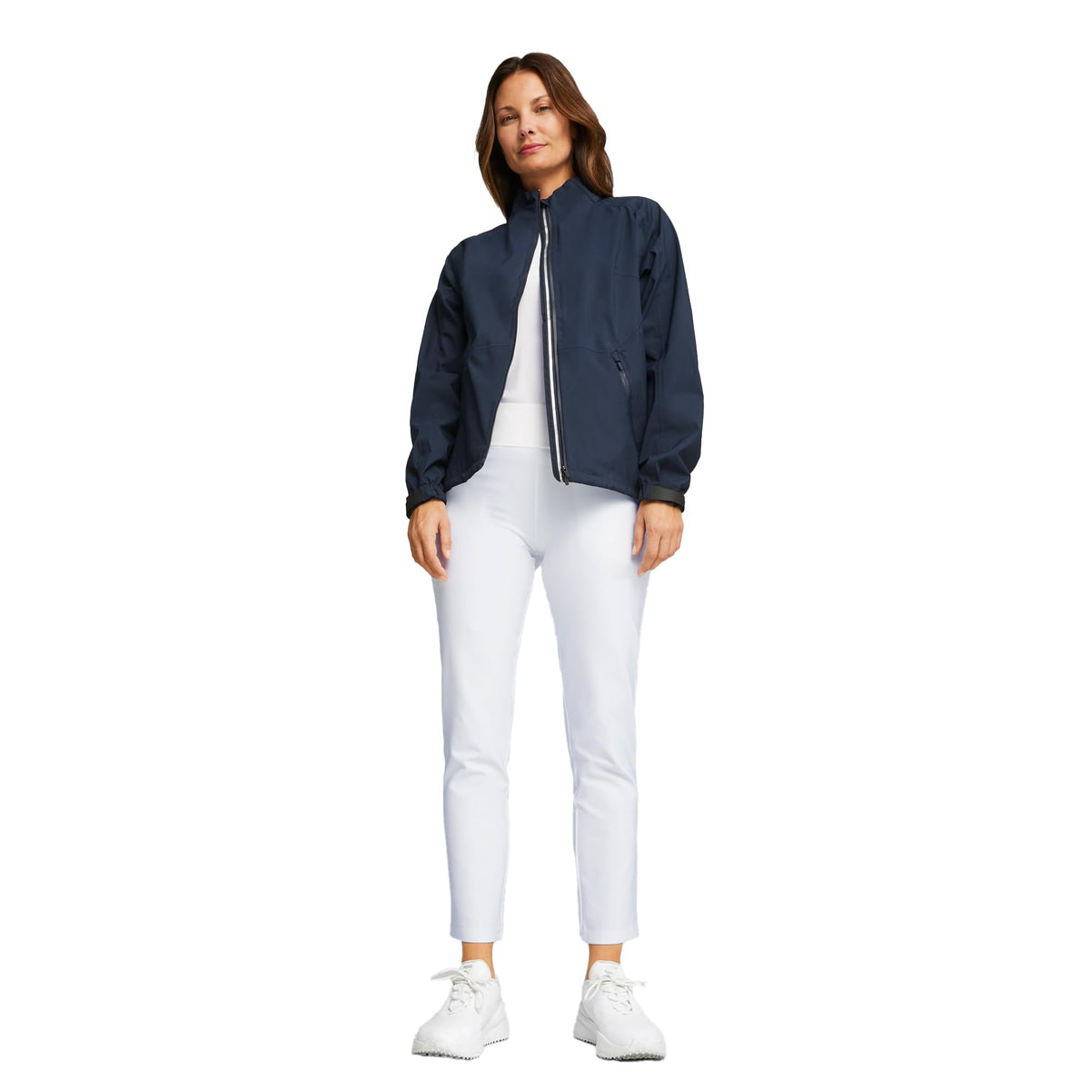 Women's Water-Repellent Jacket with Two-Way Zipper