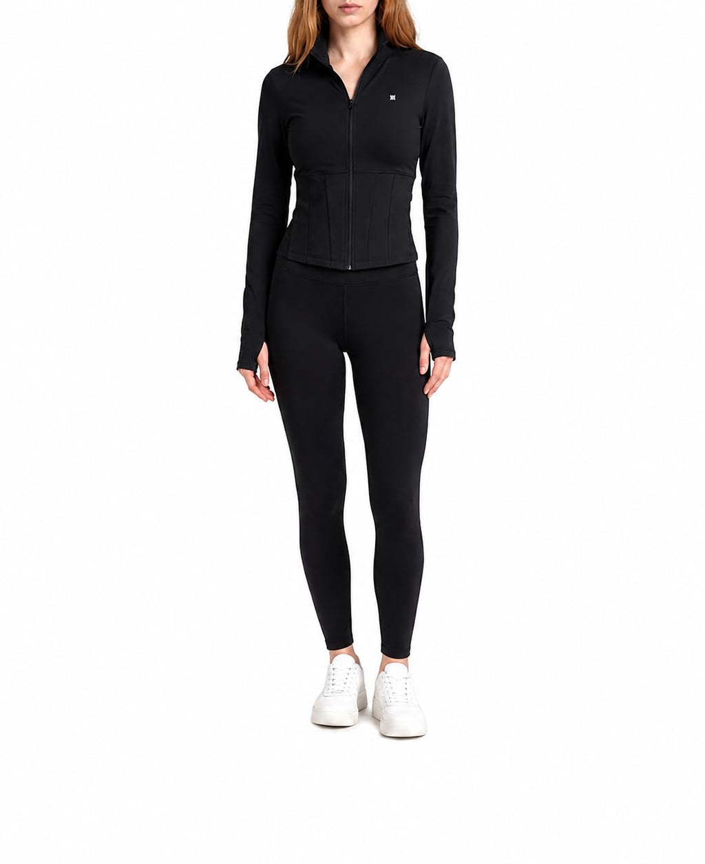 Women's Full-Zip Jacket and High-Waist Leggings Set