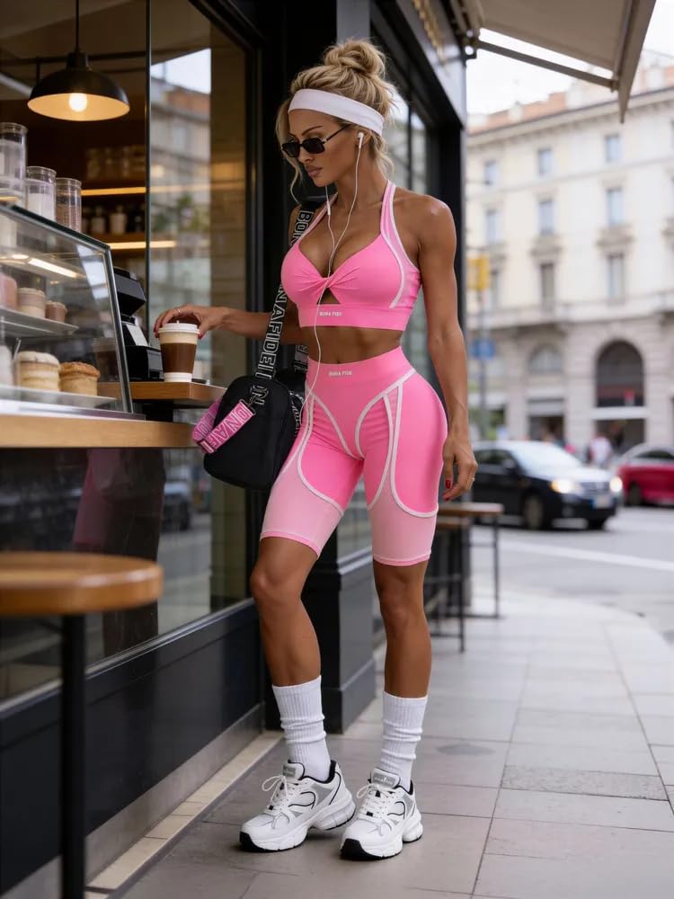 Women's High-Waist Fitted Bike Shorts