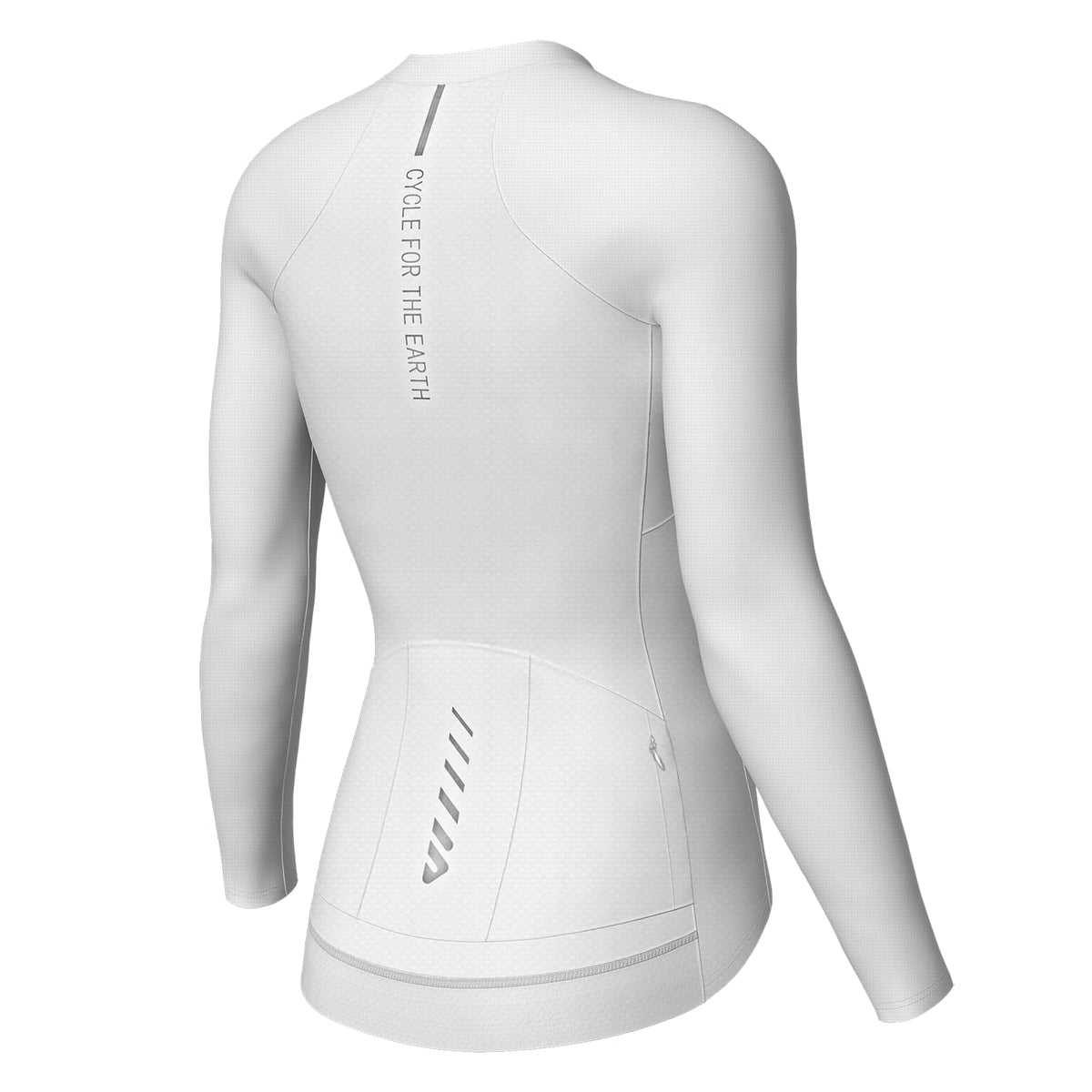 Women's Long-Sleeve Cycling Jersey with Four Rear Pockets