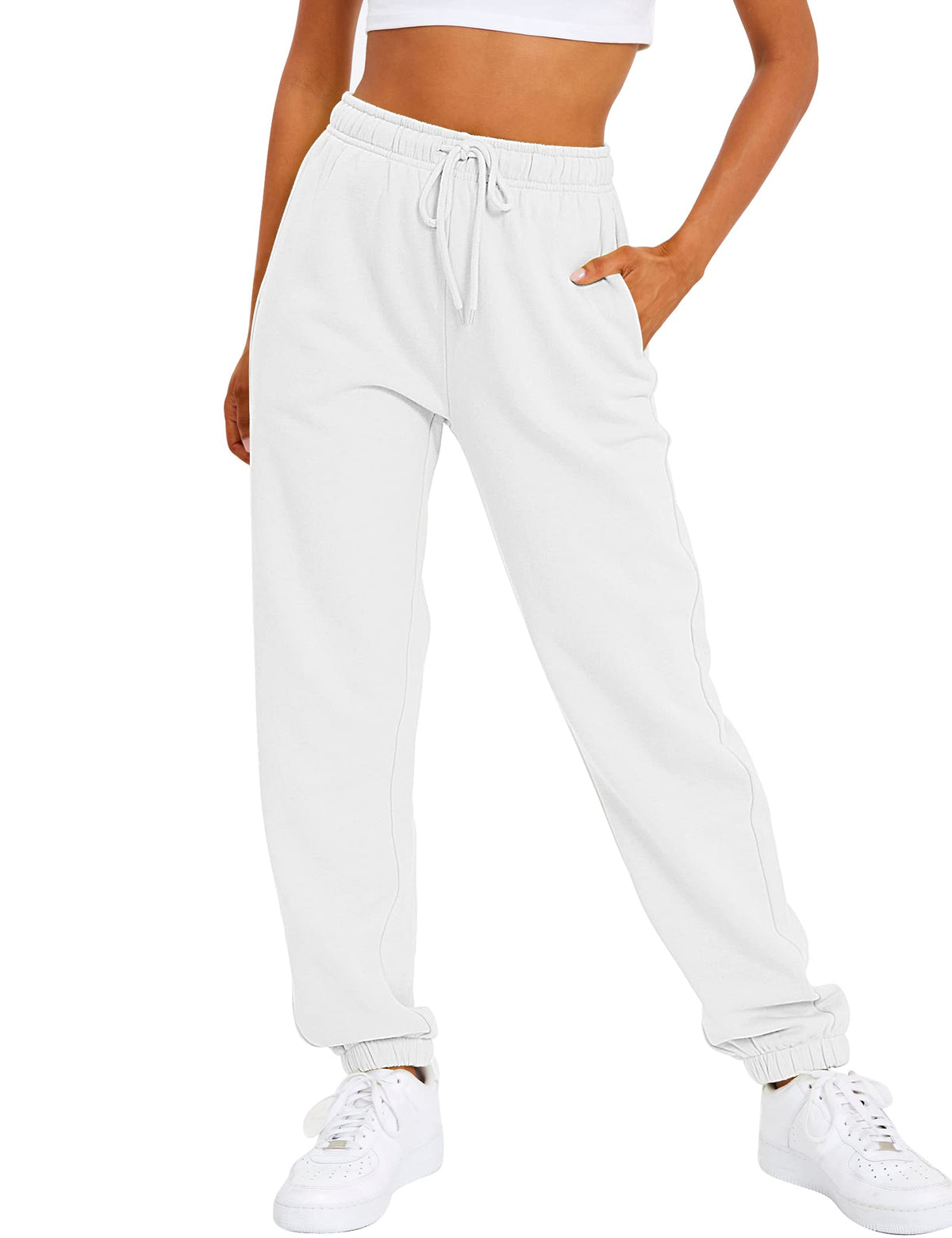 Women's High-Waist Fleece-Lined Joggers
