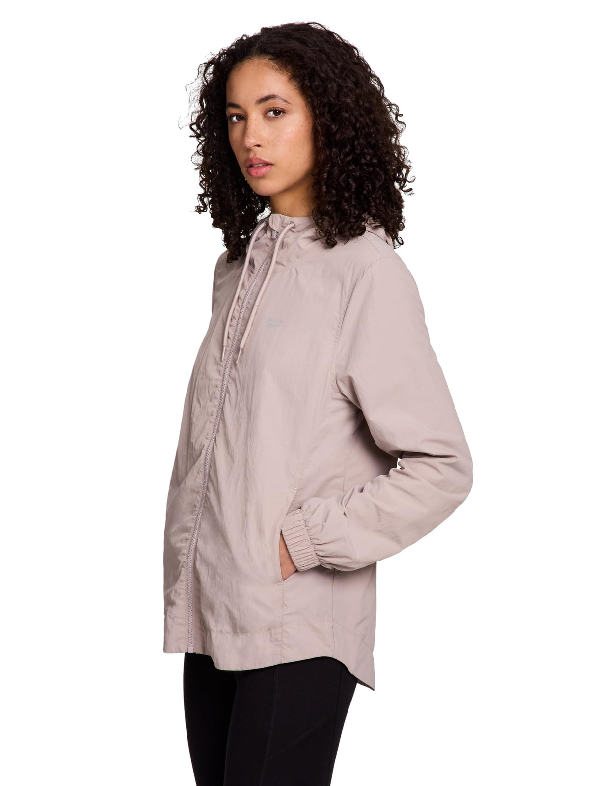 Women's Windbreaker with Adjustable Hood