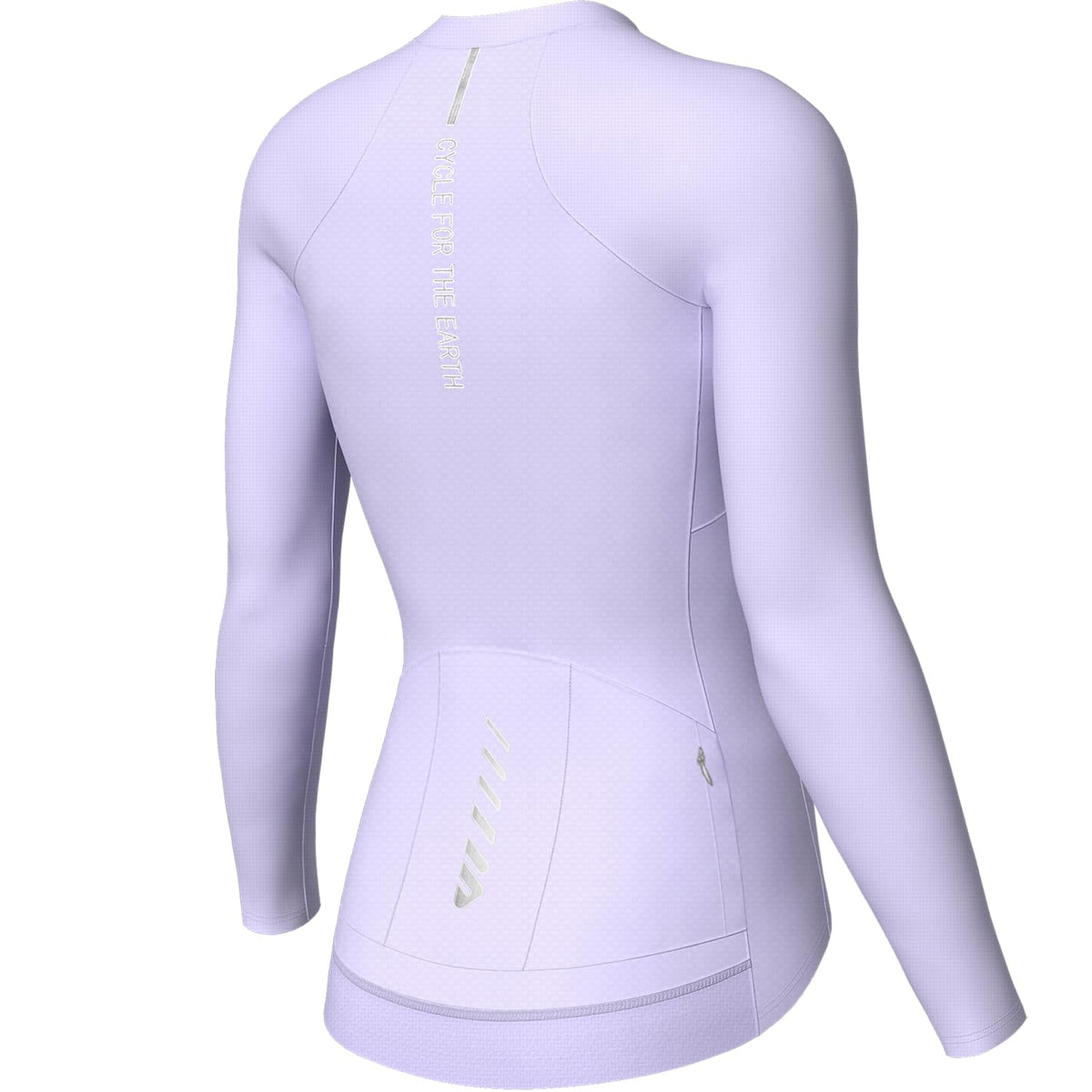 Women's Long-Sleeve Cycling Jersey with Four Rear Pockets