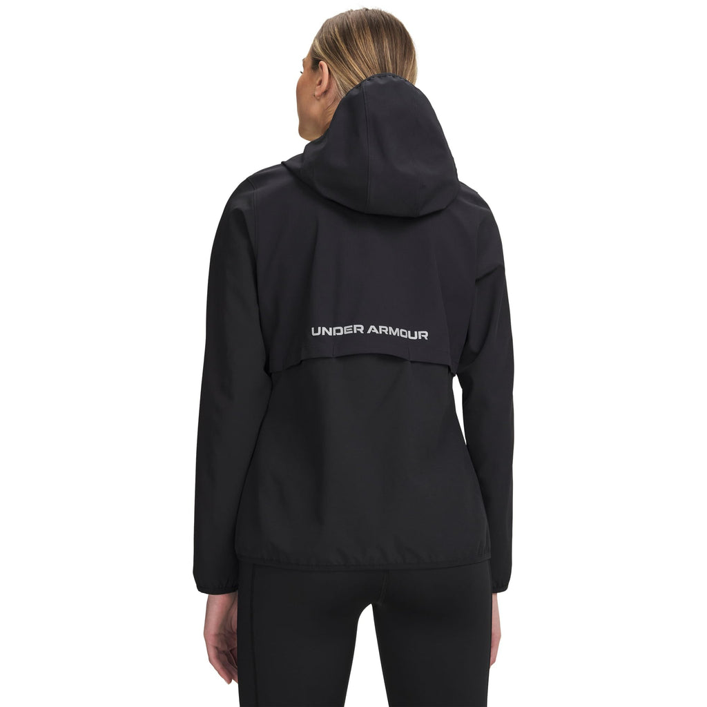 Women's Water-Repellent Running Jacket, Black, XS