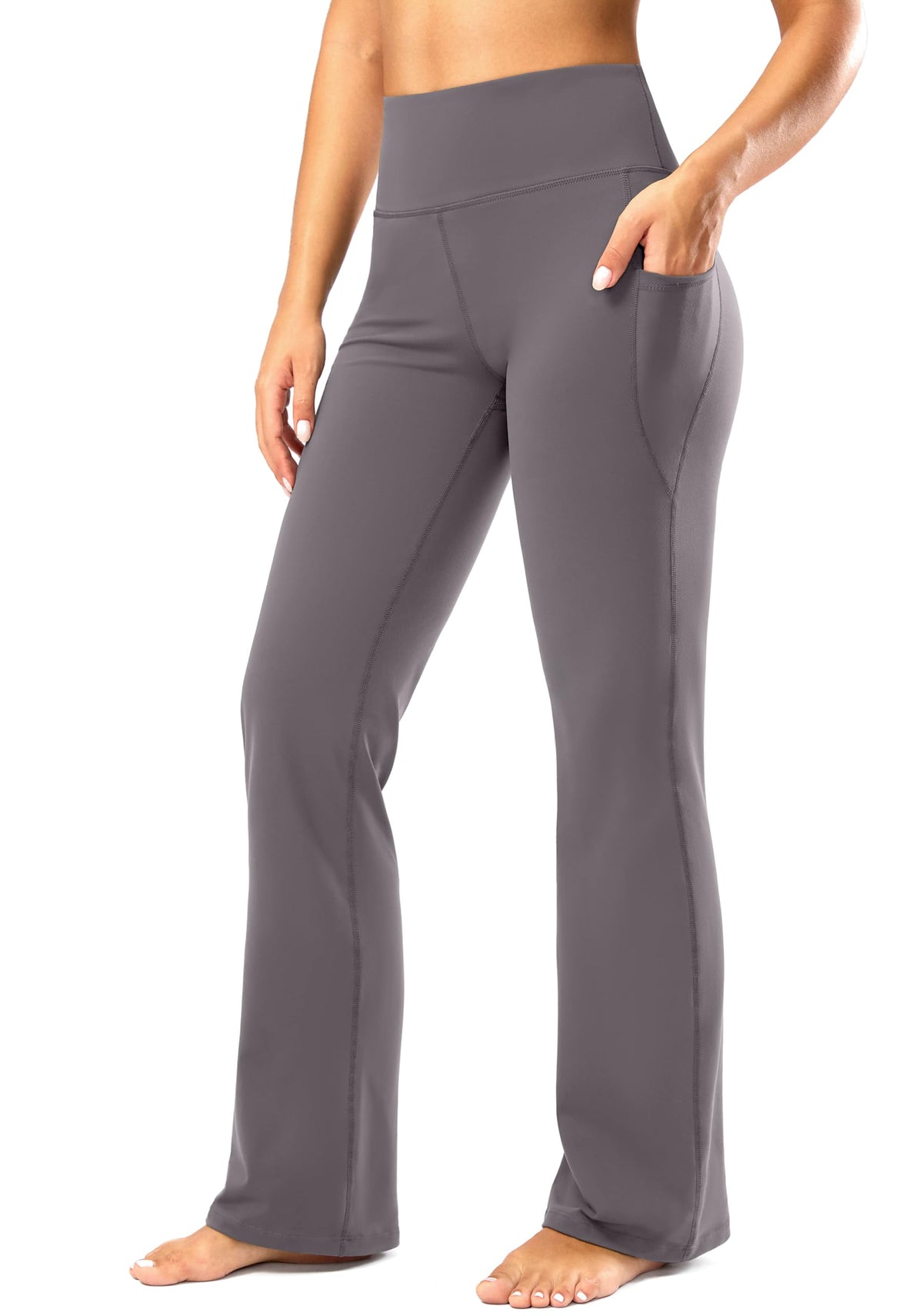 Women's Bootcut Yoga Pants with Side Pockets