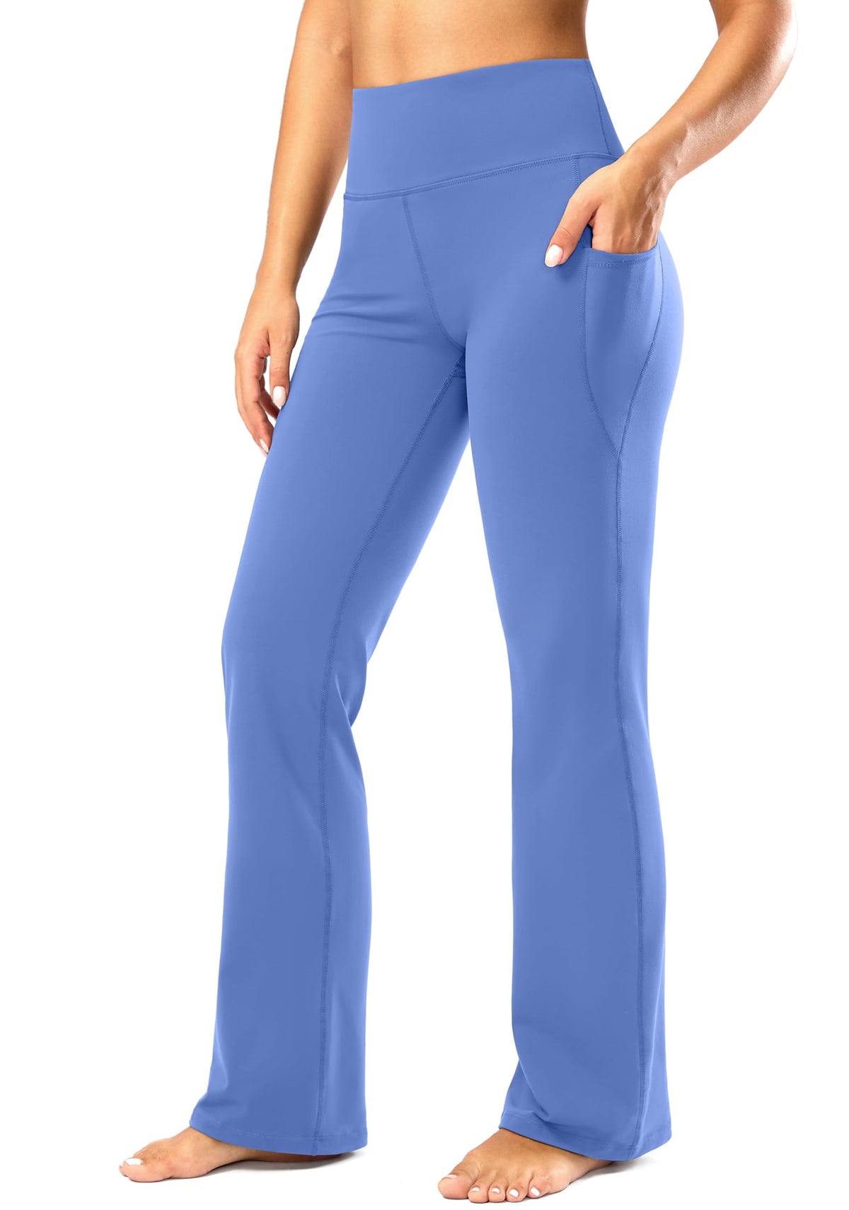 Women's Bootcut Yoga Pants with Side Pockets