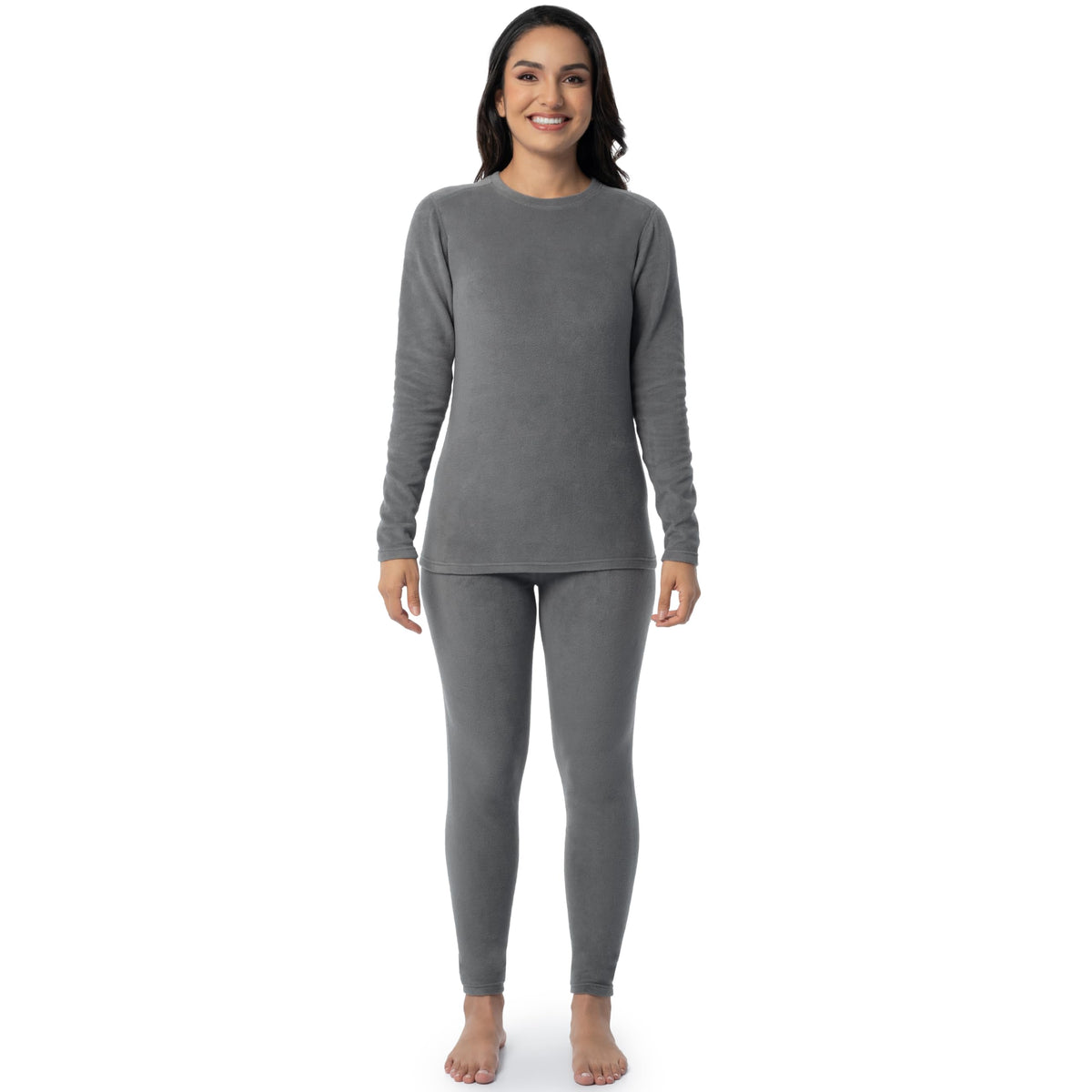 Women's Stretch Fleece-Lined Thermal Underwear Set