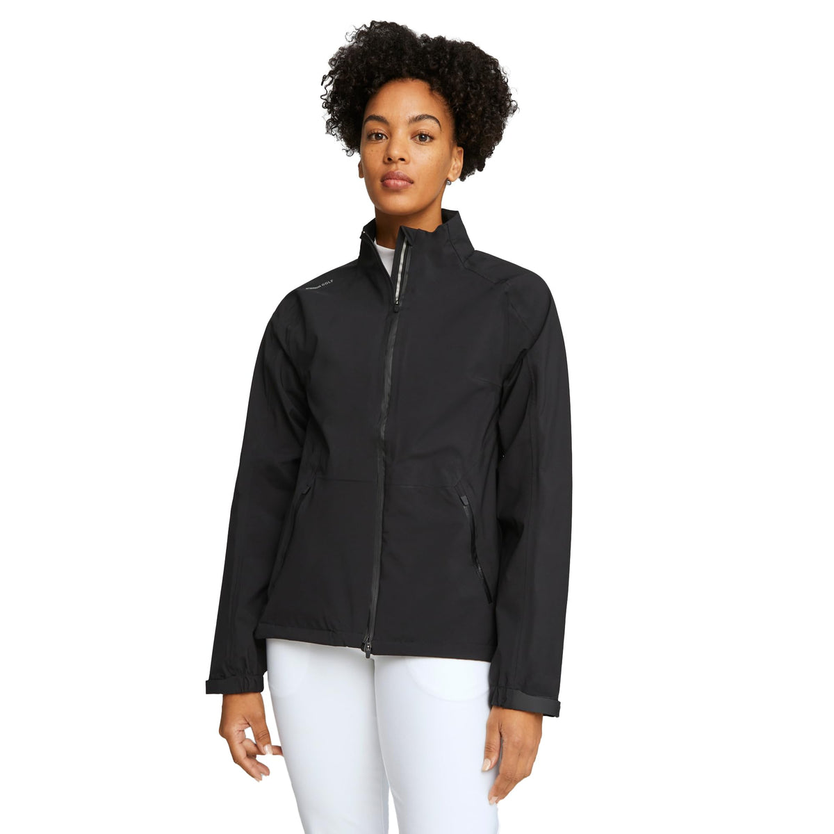 Women's Water-Repellent Jacket with Two-Way Zipper