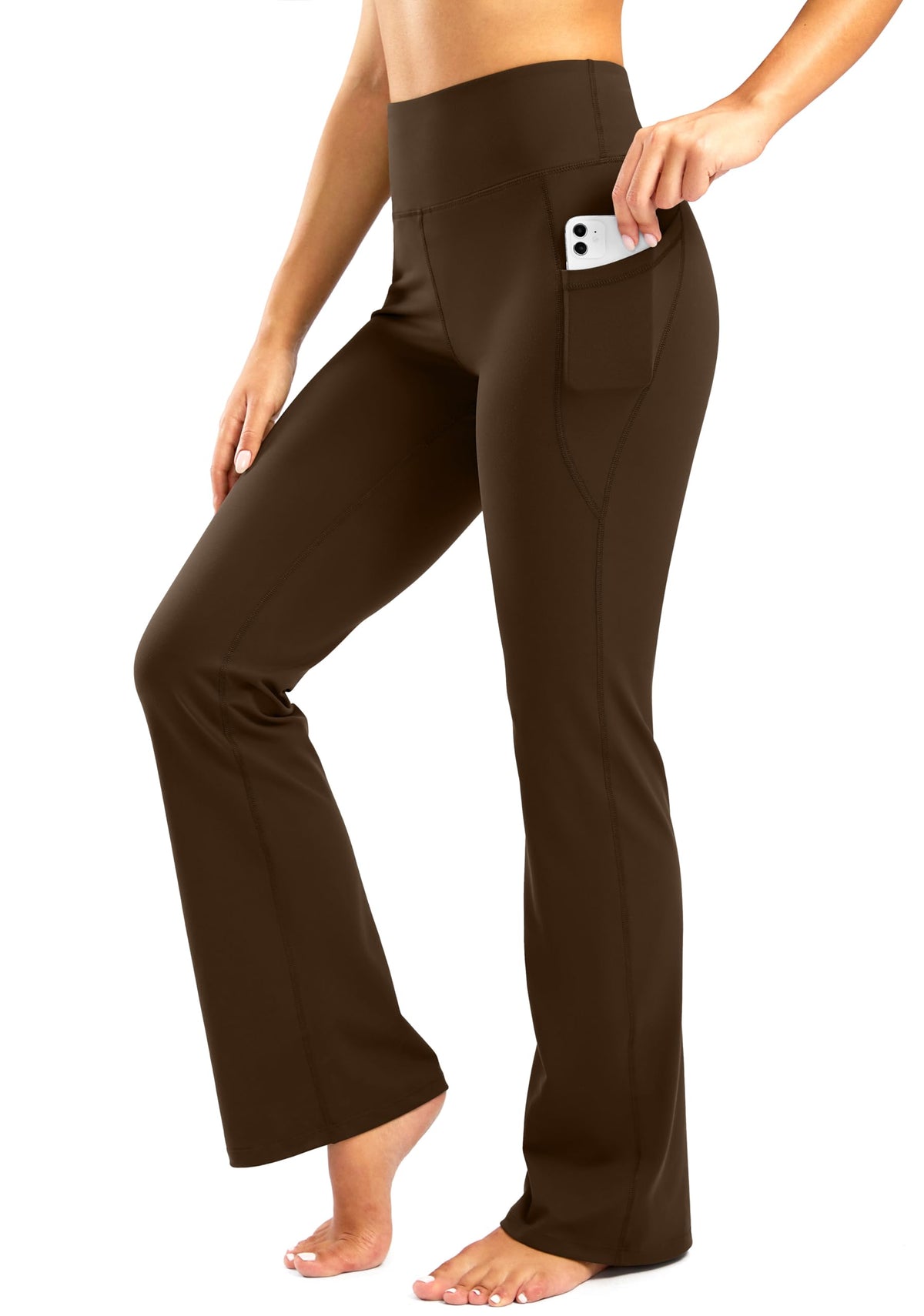 Women's Bootcut Yoga Pants with Side Pockets