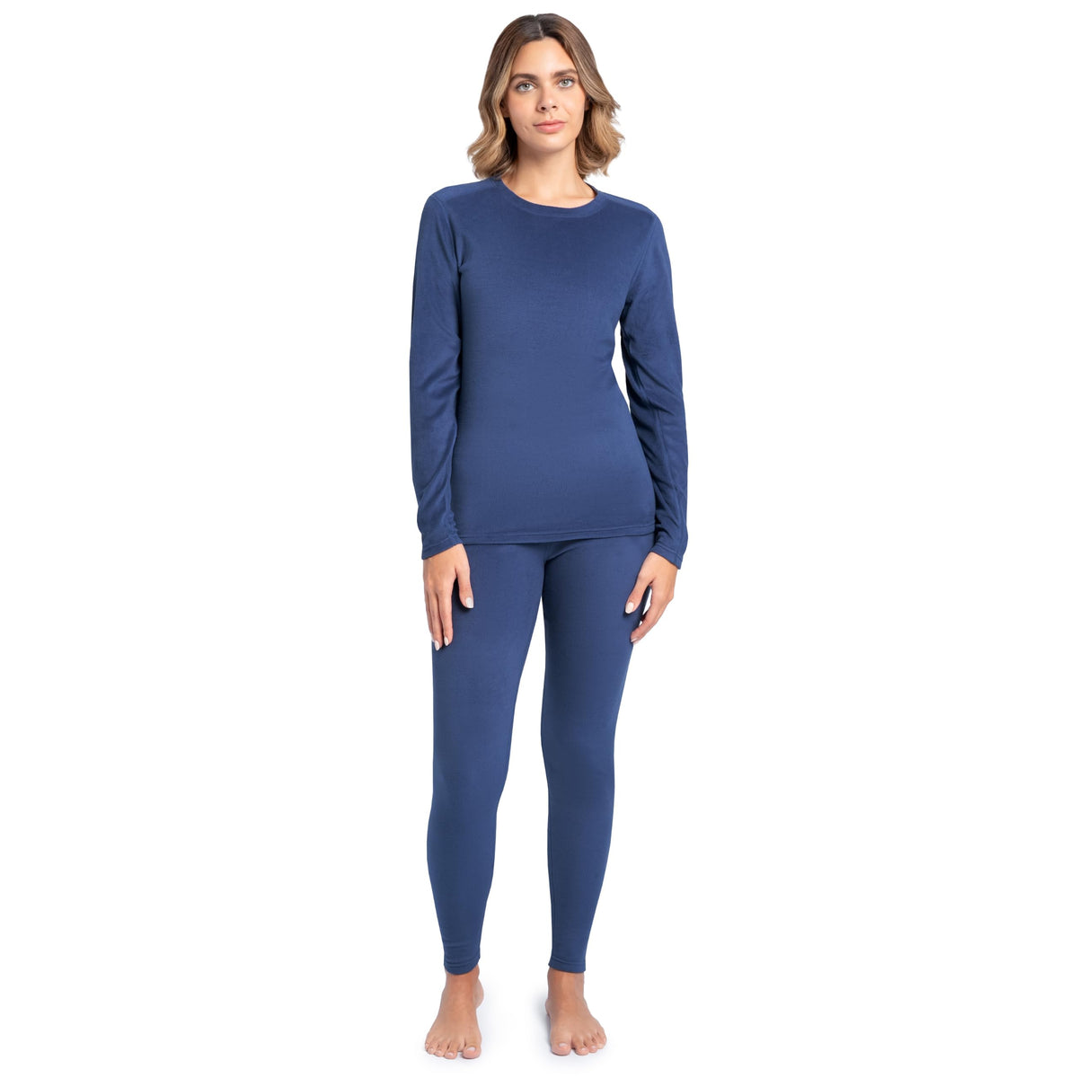 Women's Stretch Fleece-Lined Thermal Underwear Set