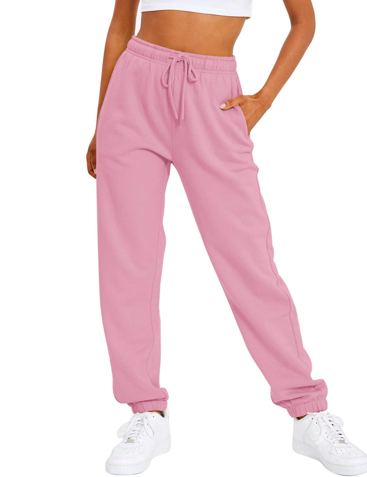 Women's High-Waist Fleece-Lined Joggers