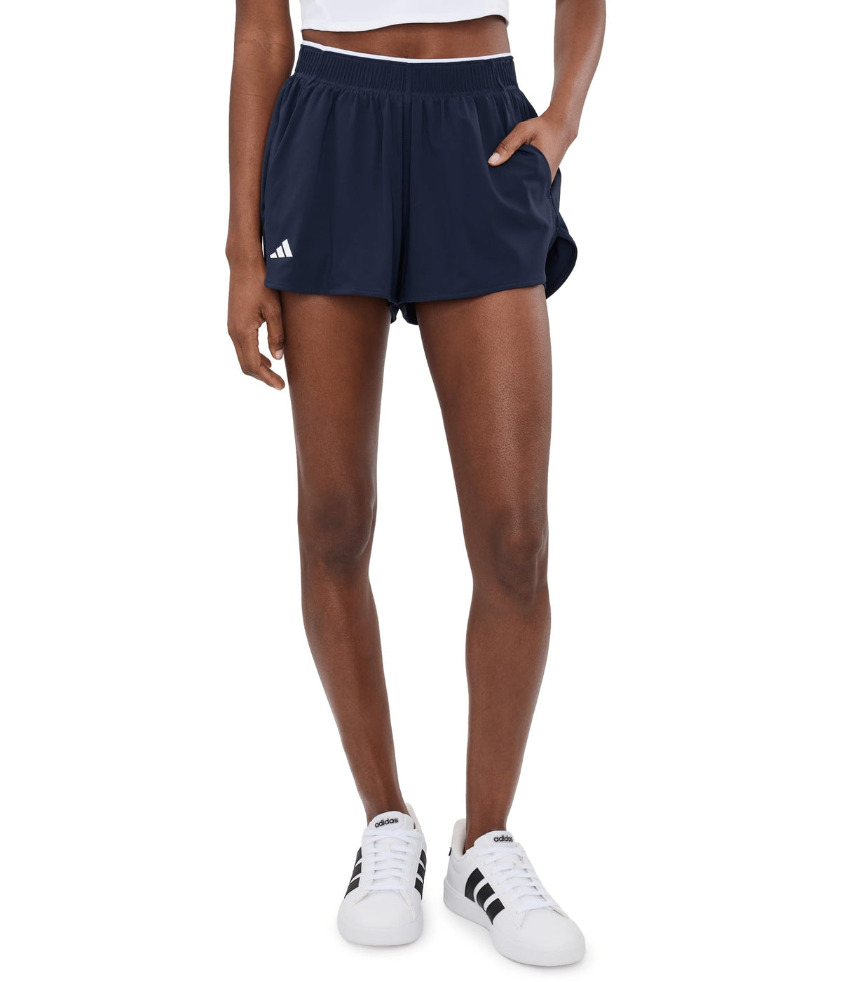 Women's Stretch Tennis Shorts with Side Pockets