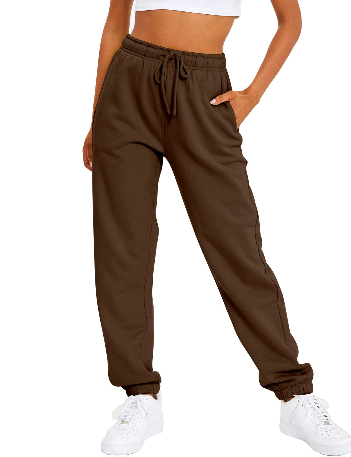 Women's High-Waist Fleece-Lined Joggers
