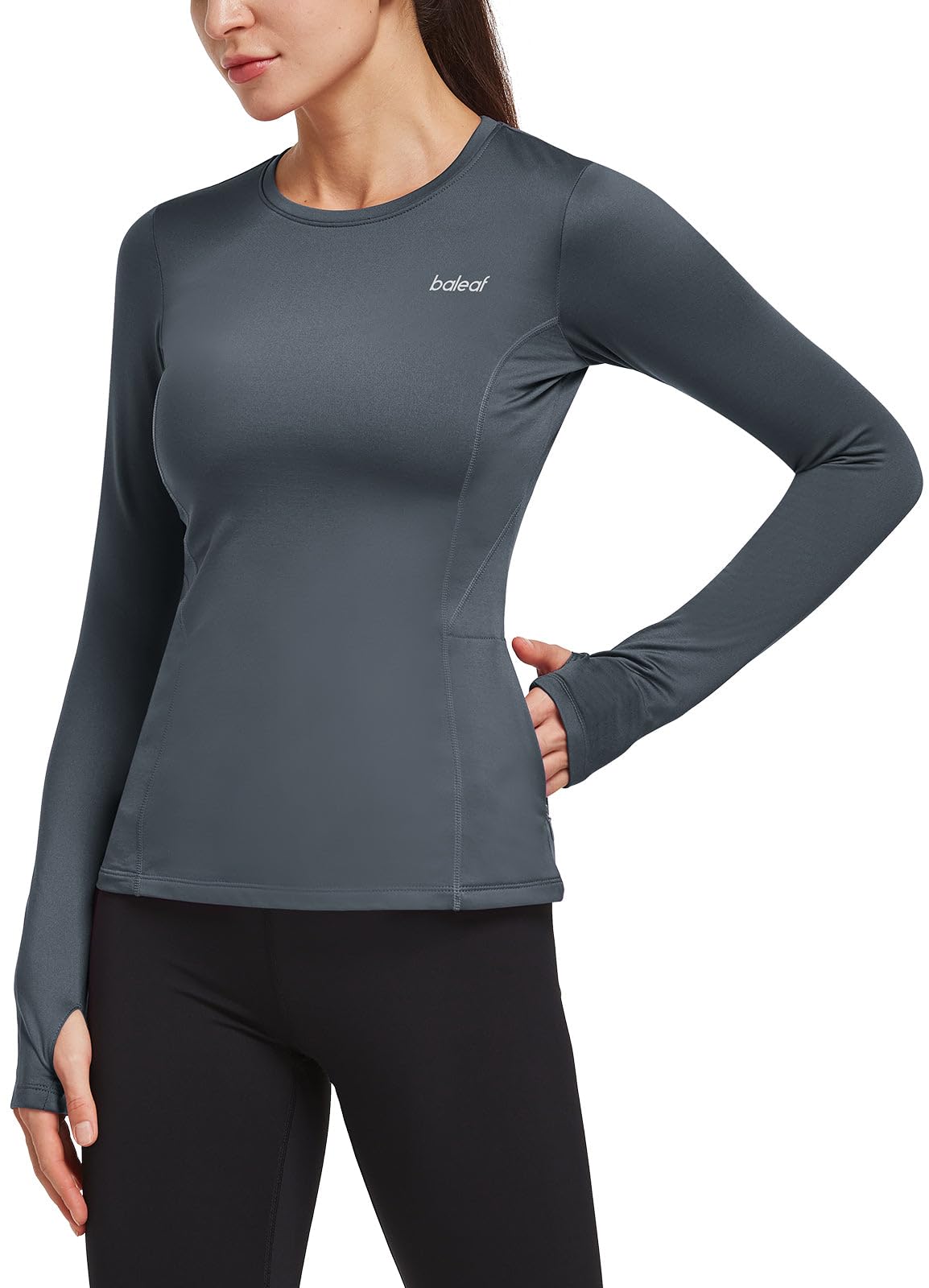 Women's Fleece-Lined Training Top with Thumbholes