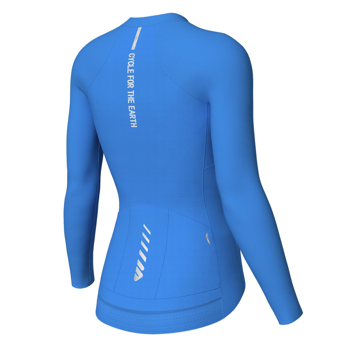 Women's Long-Sleeve Cycling Jersey with Four Rear Pockets