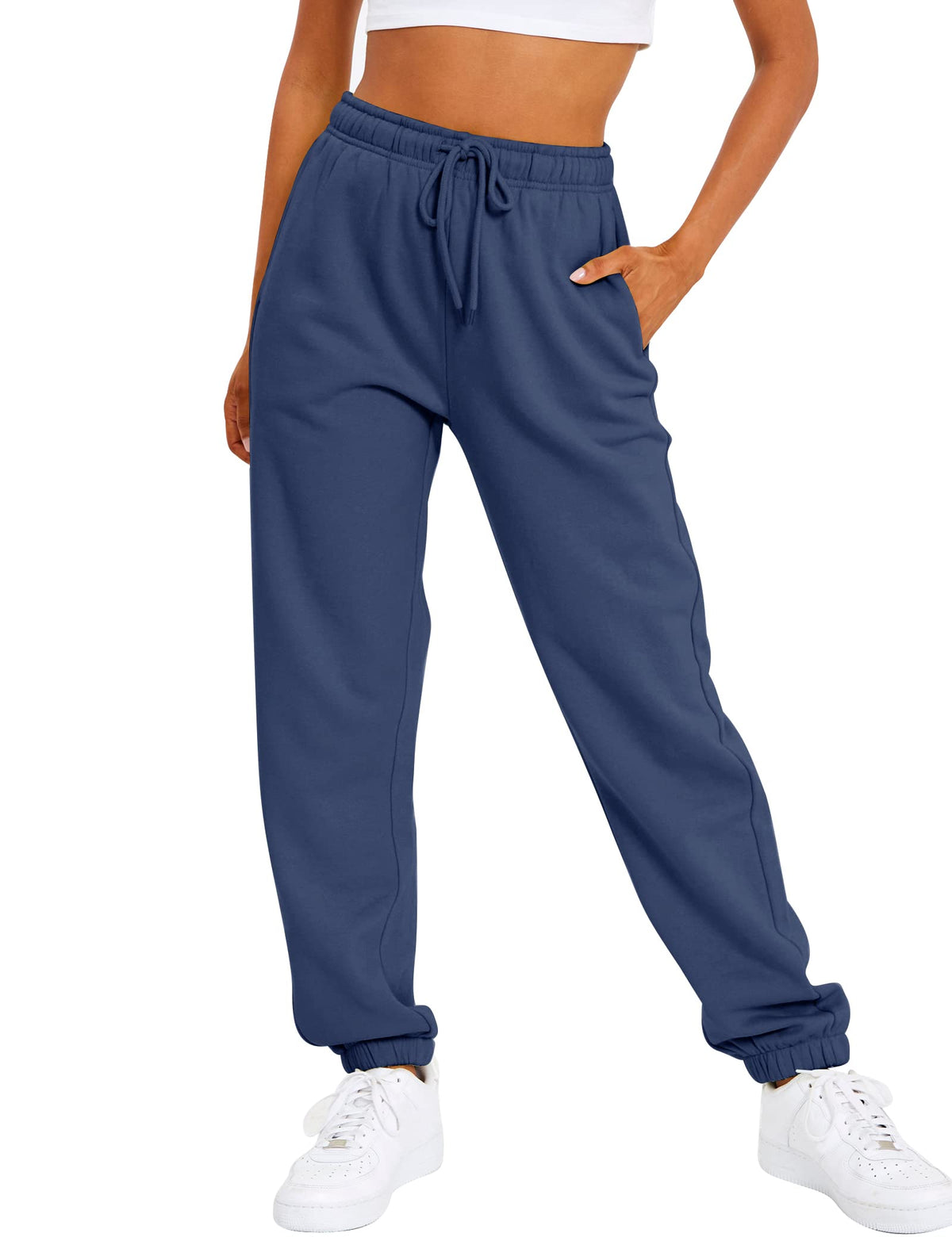 Women's High-Waist Fleece-Lined Joggers