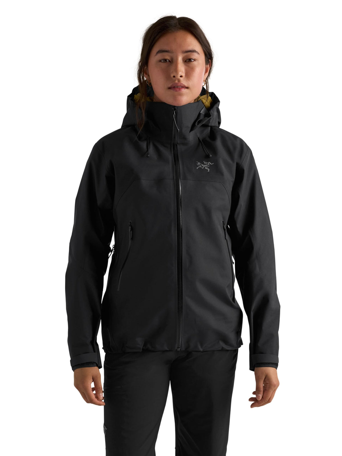 Women's Waterproof Alpine Shell with Helmet-Compatible Hood
