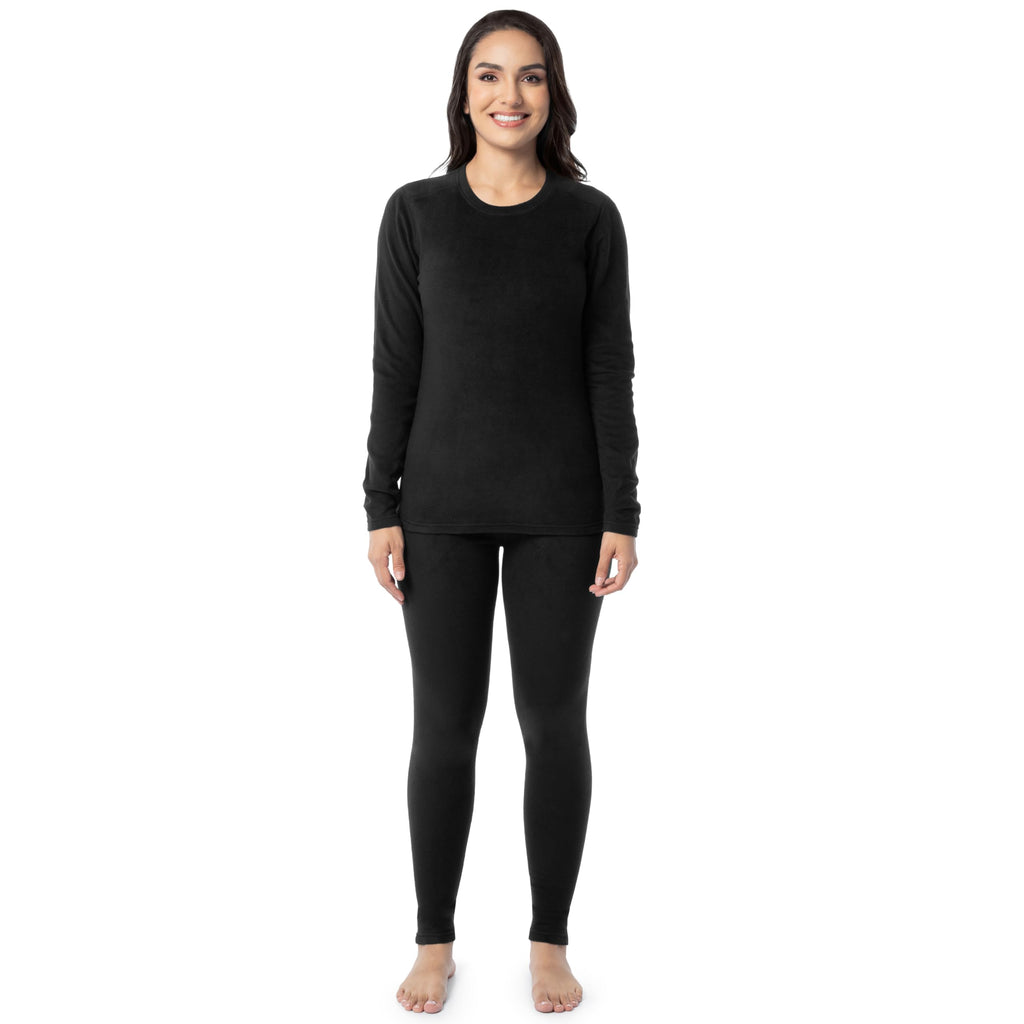 Women's Stretch Fleece-Lined Thermal Underwear Set