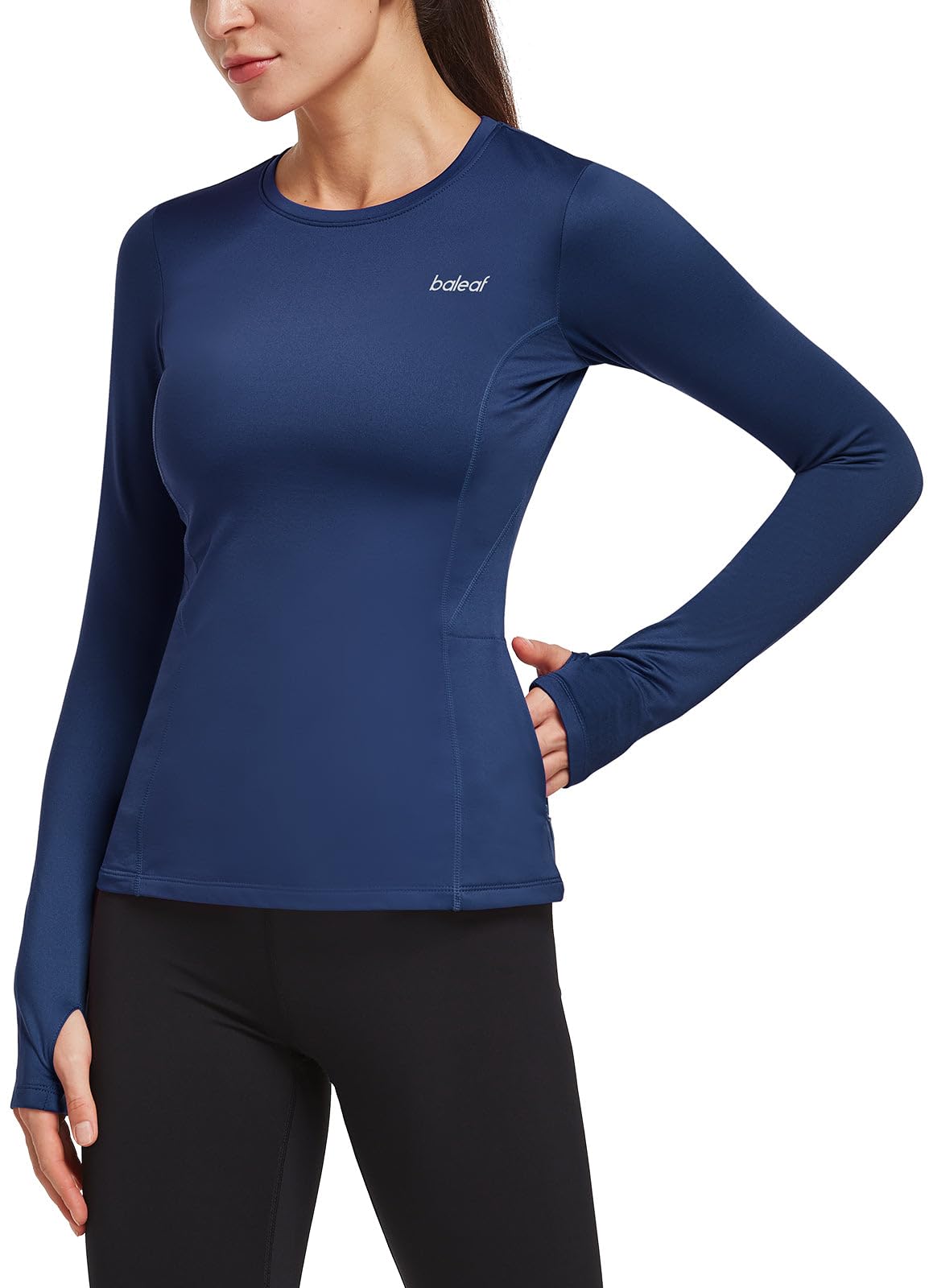 Women's Fleece-Lined Training Top with Thumbholes