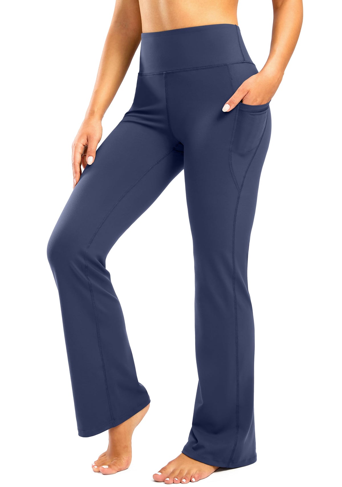 Women's Bootcut Yoga Pants with Side Pockets