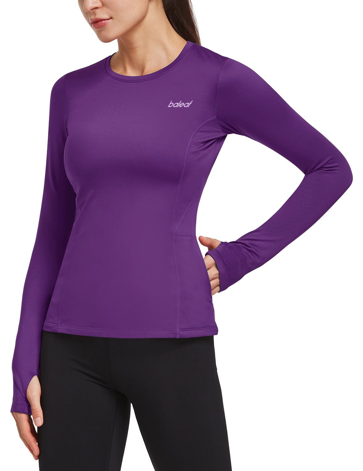 Women's Fleece-Lined Training Top with Thumbholes