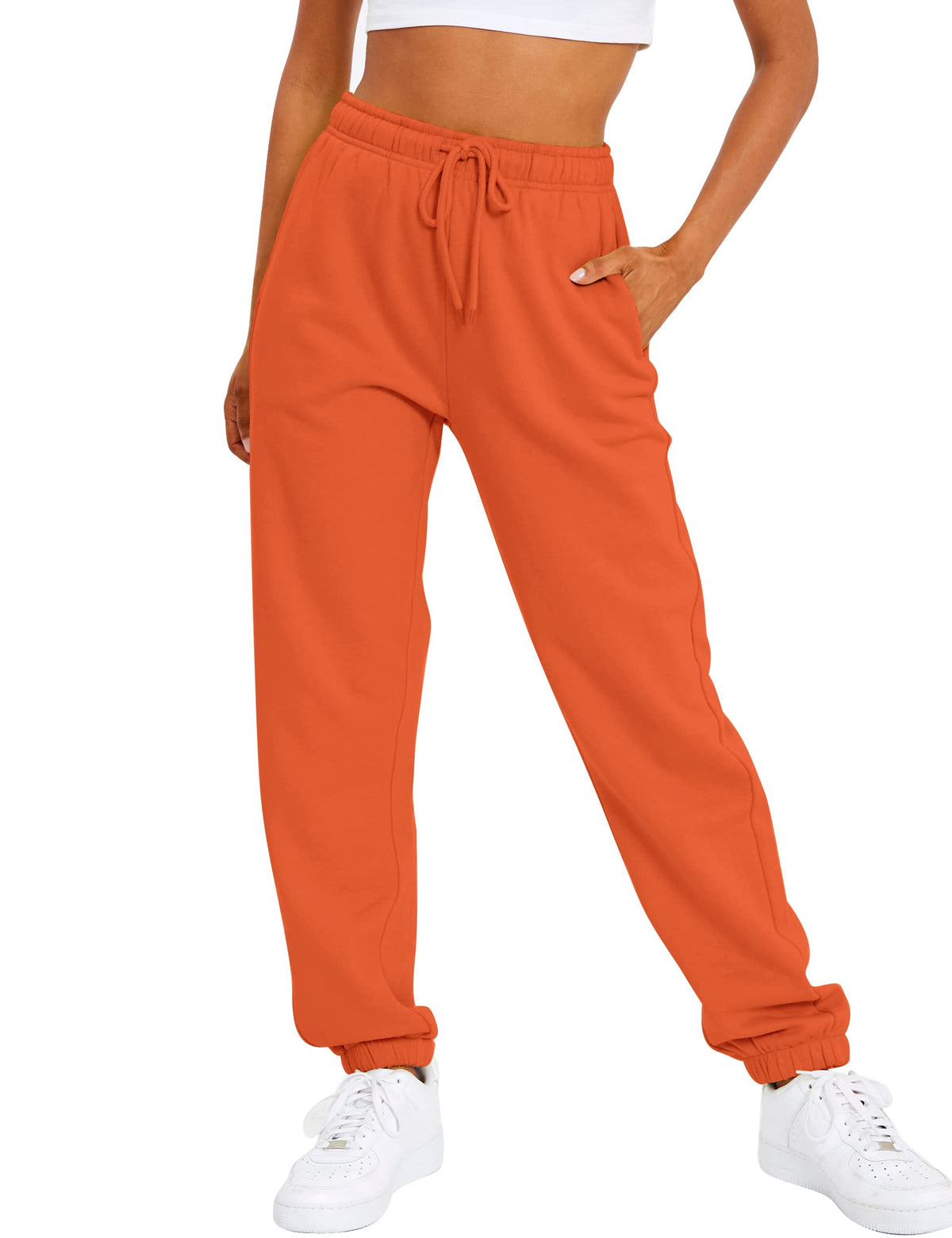 Women's High-Waist Fleece-Lined Joggers