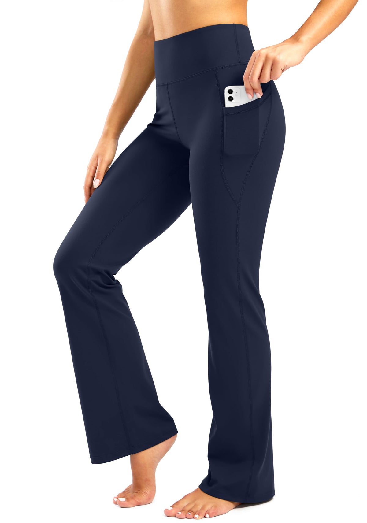 Women's Bootcut Yoga Pants with Side Pockets