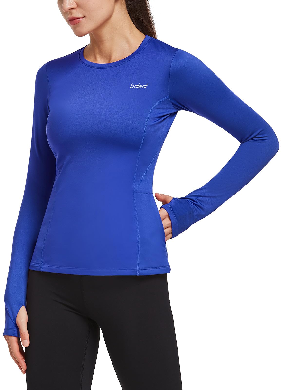 Women's Fleece-Lined Training Top with Thumbholes