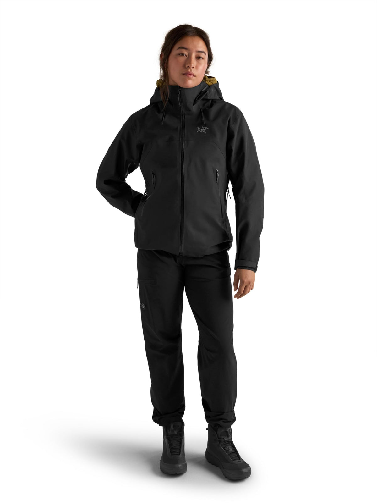 Women's Waterproof Alpine Shell with Helmet-Compatible Hood