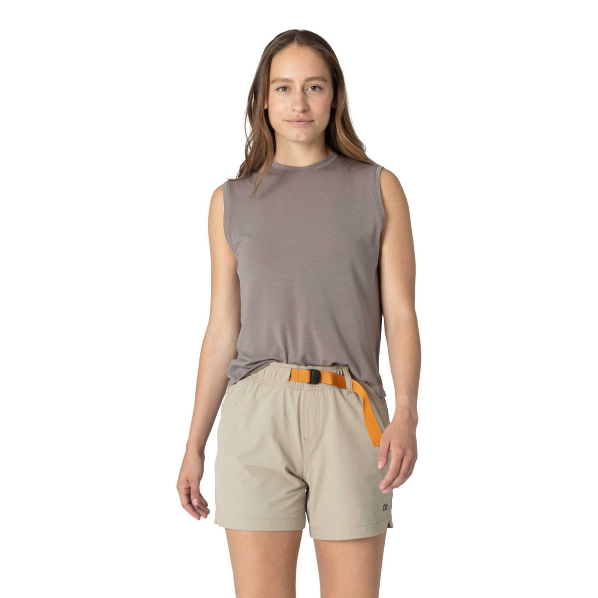Women's Relaxed Stretch Tank with Split Hem
