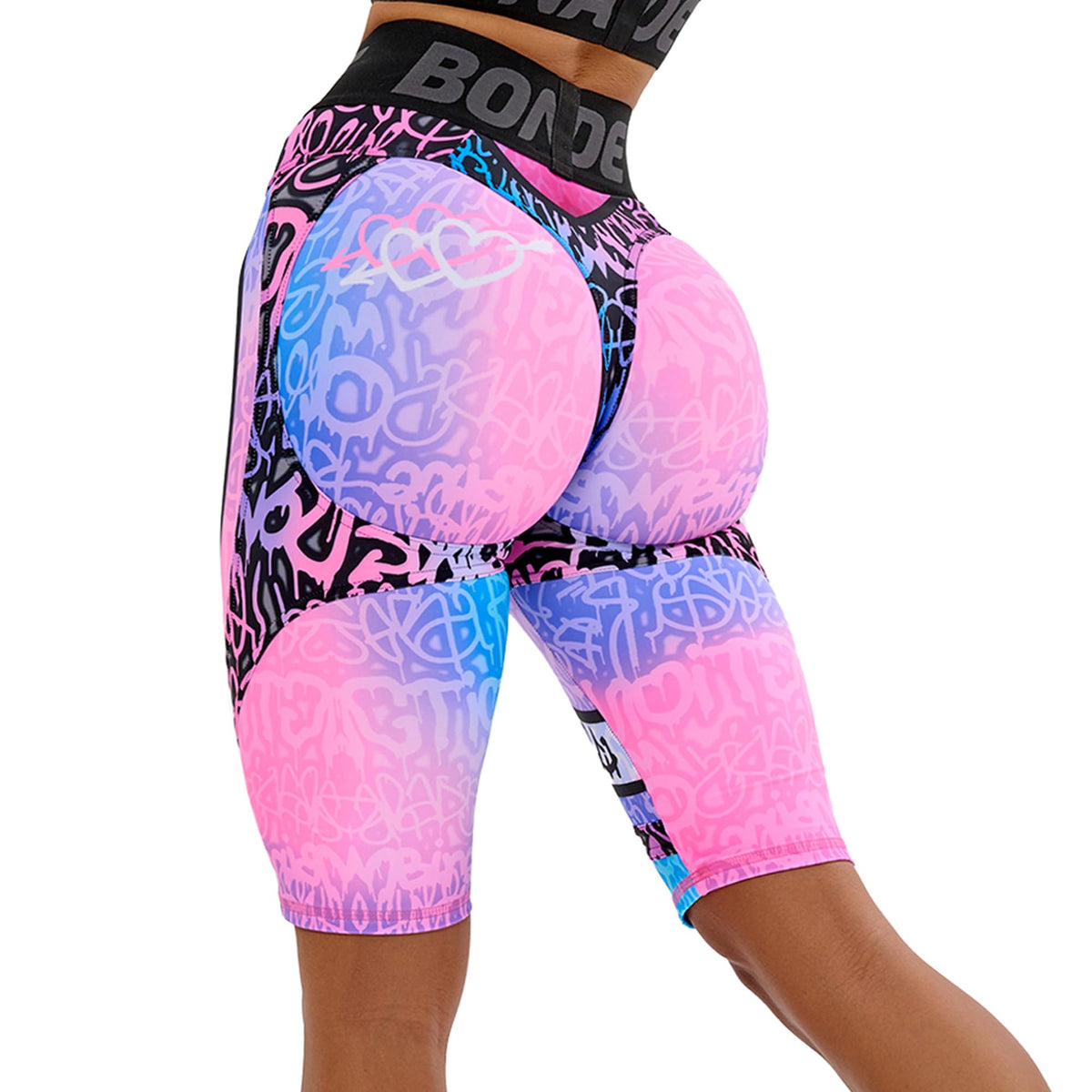 Women's High-Waist Fitted Bike Shorts