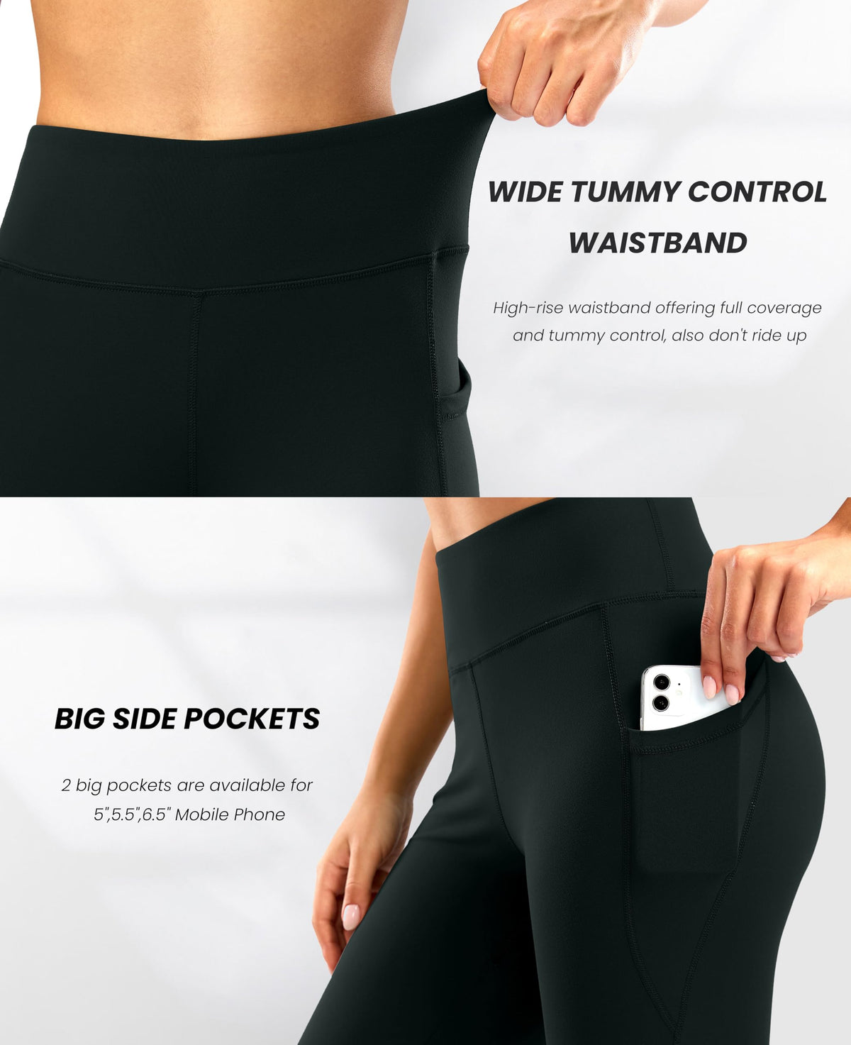 Women's Bootcut Yoga Pants with Side Pockets